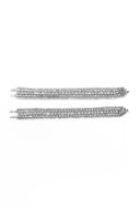 Silver Chain Sleek Drop Earrings