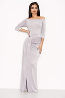 Off The Shoulder Sparkle Maxi Dress