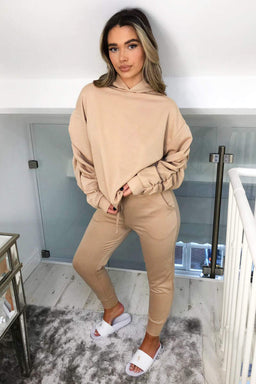 Stone Ruched Sleeve Lounge Set