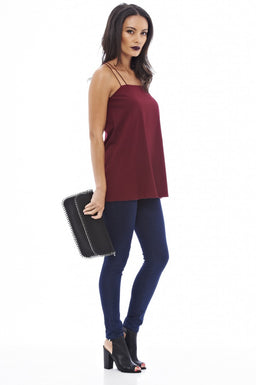 Stylish Chain Detail Clutch