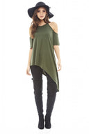 Cut Out Shoulder   Asymmetric Top