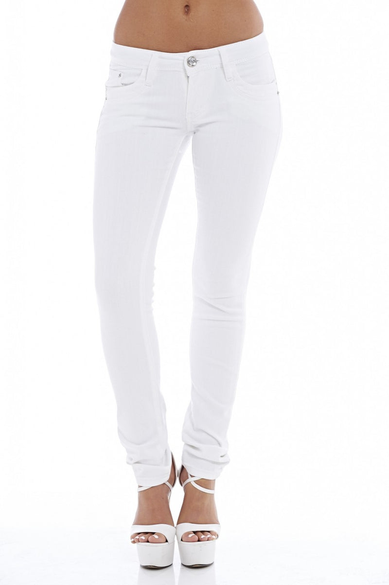 Plain White Skinny Jean