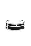 Thin Black Cuff Bangle