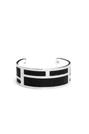 Thin Black Cuff Bangle