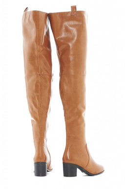 Chunky Heeled Over The Knee Boots
