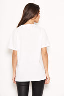 White Danger Slogan T-Shirt