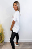 White Jadore Oversized Tee