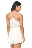 Cream Lace Playsuit