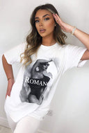 White Romance Oversized T-Shirt