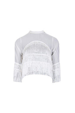 White Tassel Top