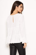 White Tiered Top