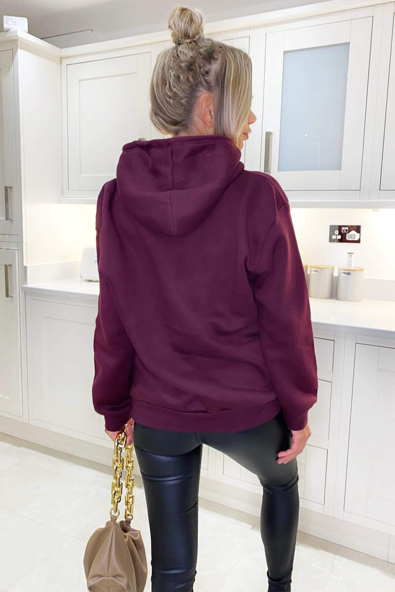 Wine Jadore Oversized Hoodie