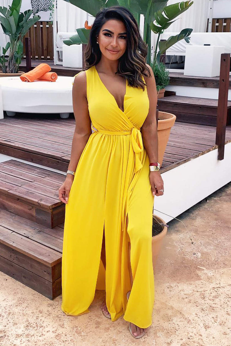 Yellow Maxi Dress | Yellow Wrap Maxi Dress | Maxi Dresses Yellow Maxi Dress | Yellow Wrap Maxi Dress | Maxi Dresses
