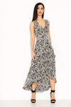 Zebra Animal Print Maxi Dress