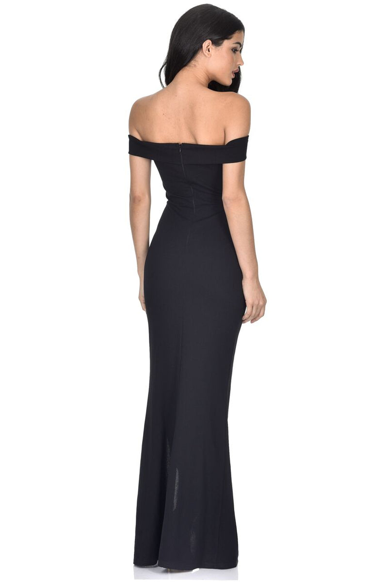Black Off The Shoulder Maxi Dress AX Paris Black Off The Shoulder Maxi Dress AX Paris