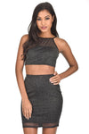 2 in 1 Black Sparkle Co-ord