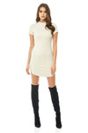 Faux Suede Bodycon Mini Dress