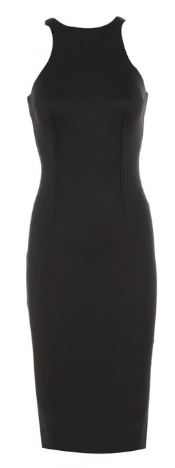 Cut In Neck Midi Dress