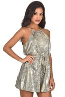 Gold Sparkly Playsuit