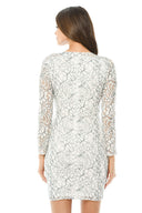 Cream Lace Bodycon Dress