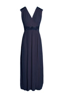 Navy Embellished Maxi Dress