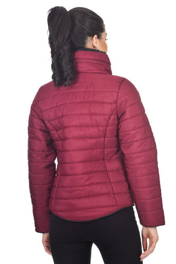 Plum Puffer Jacket