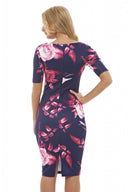 Rose Print Bodycon Dress