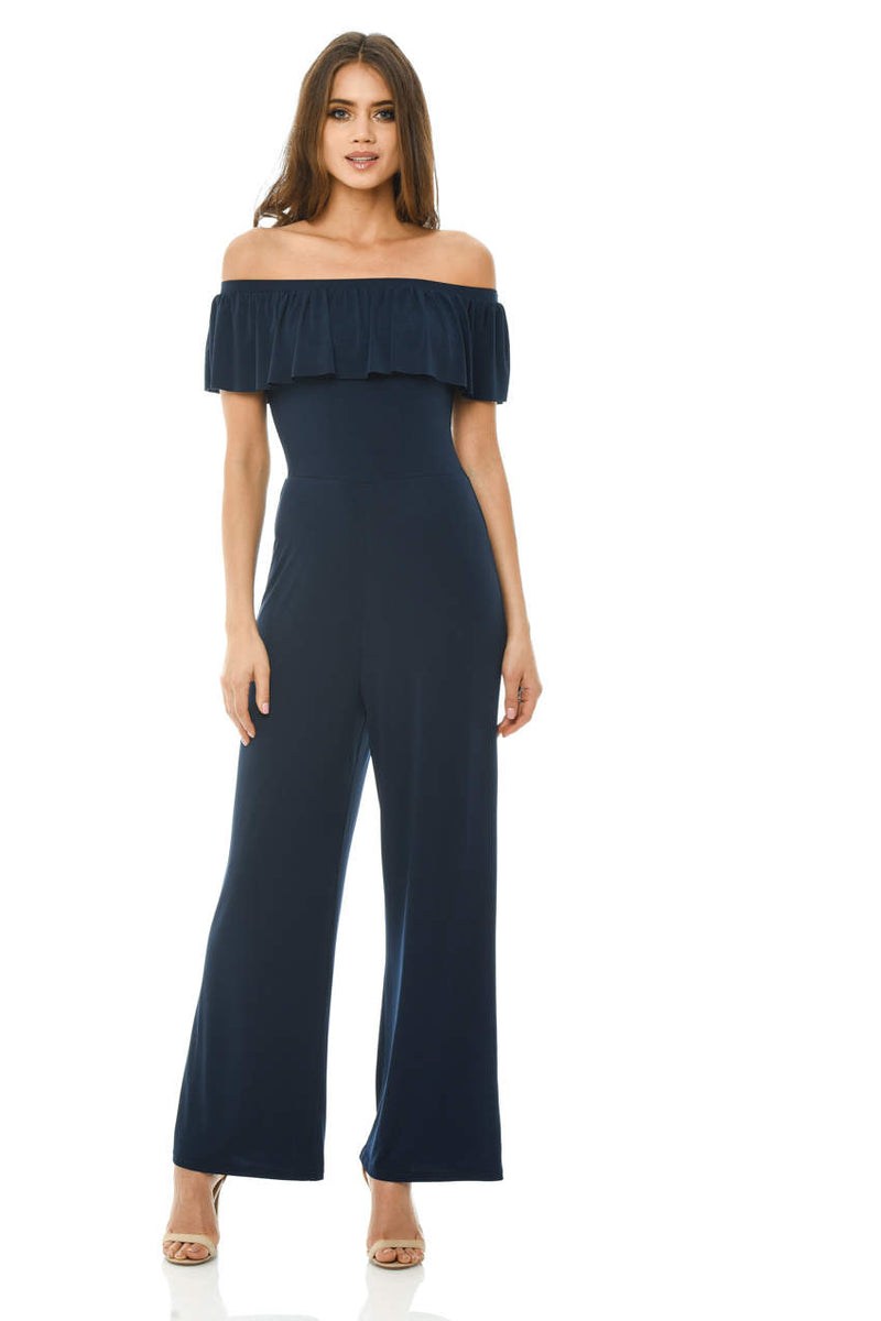 Off Shoulder Slinky Jumpsuit