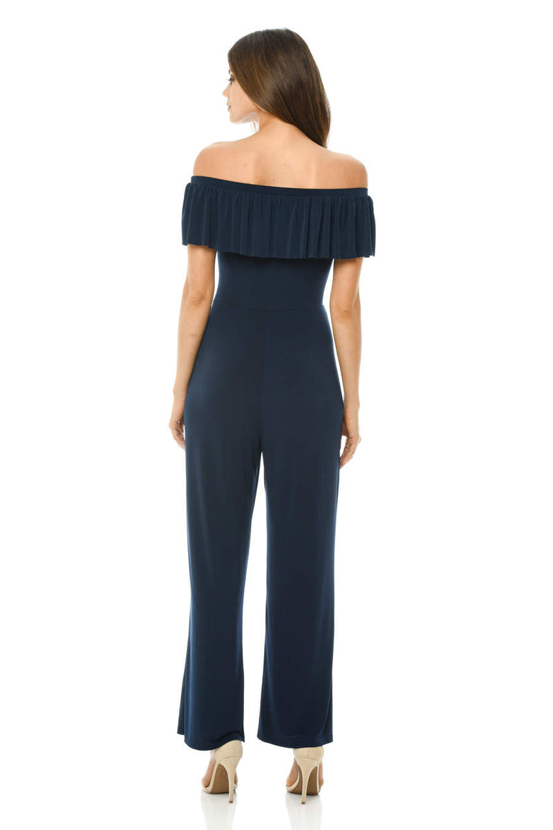 Off Shoulder Slinky Jumpsuit