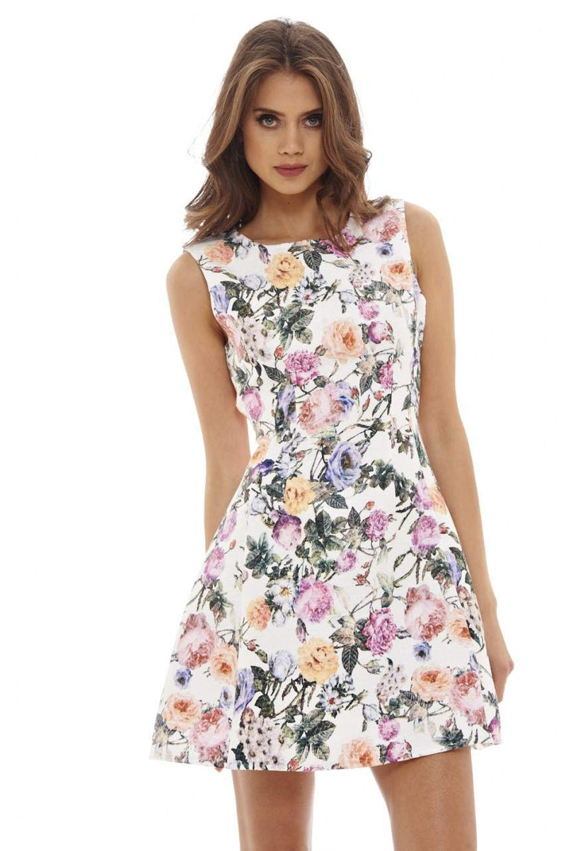 Vintage Floral Skater Dress