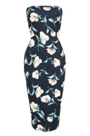 Navy Strapless Bodycon Dress